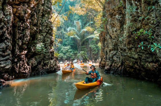 Kayaking Half Day Tour Krabi At Ao Thalane By Long Tail Boat